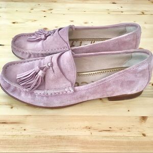 Sam Edelman Pink Suede Loafers